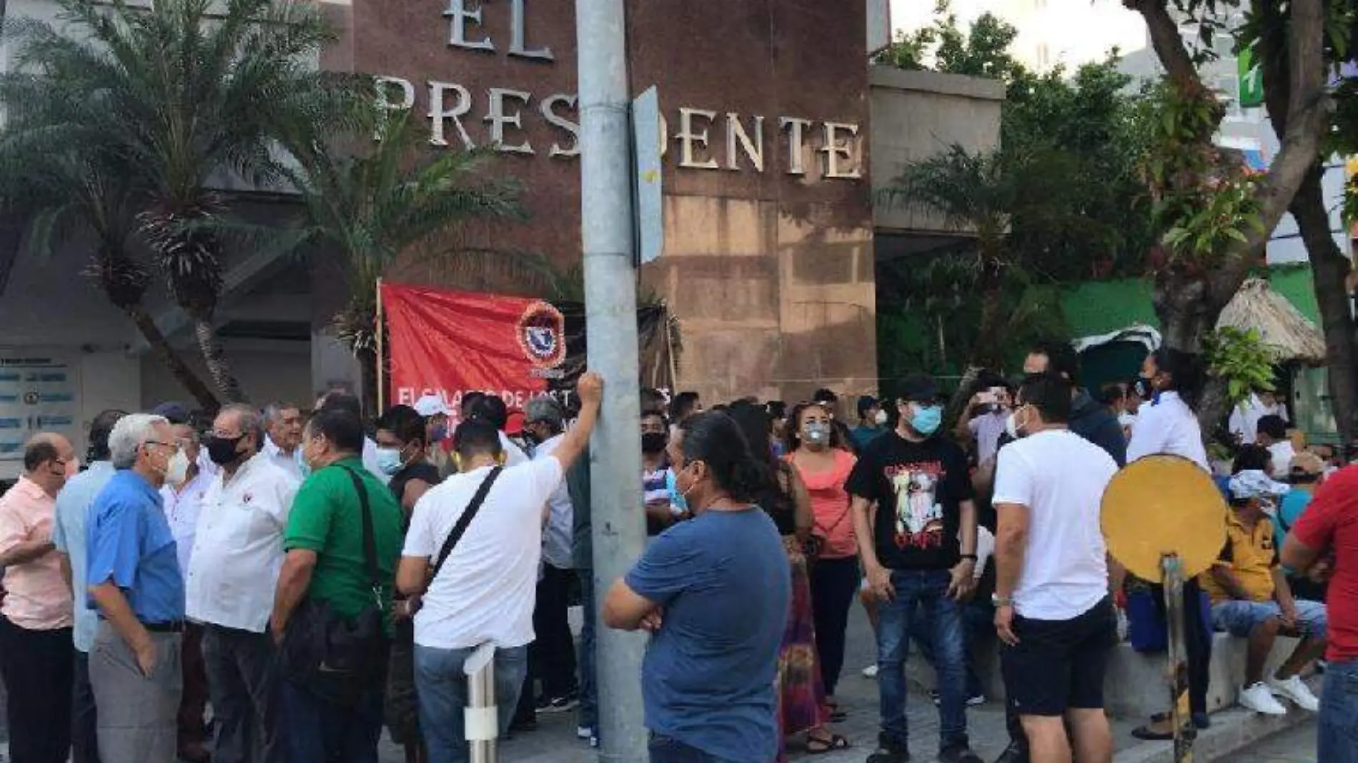 Protesta trabajadores Presidente